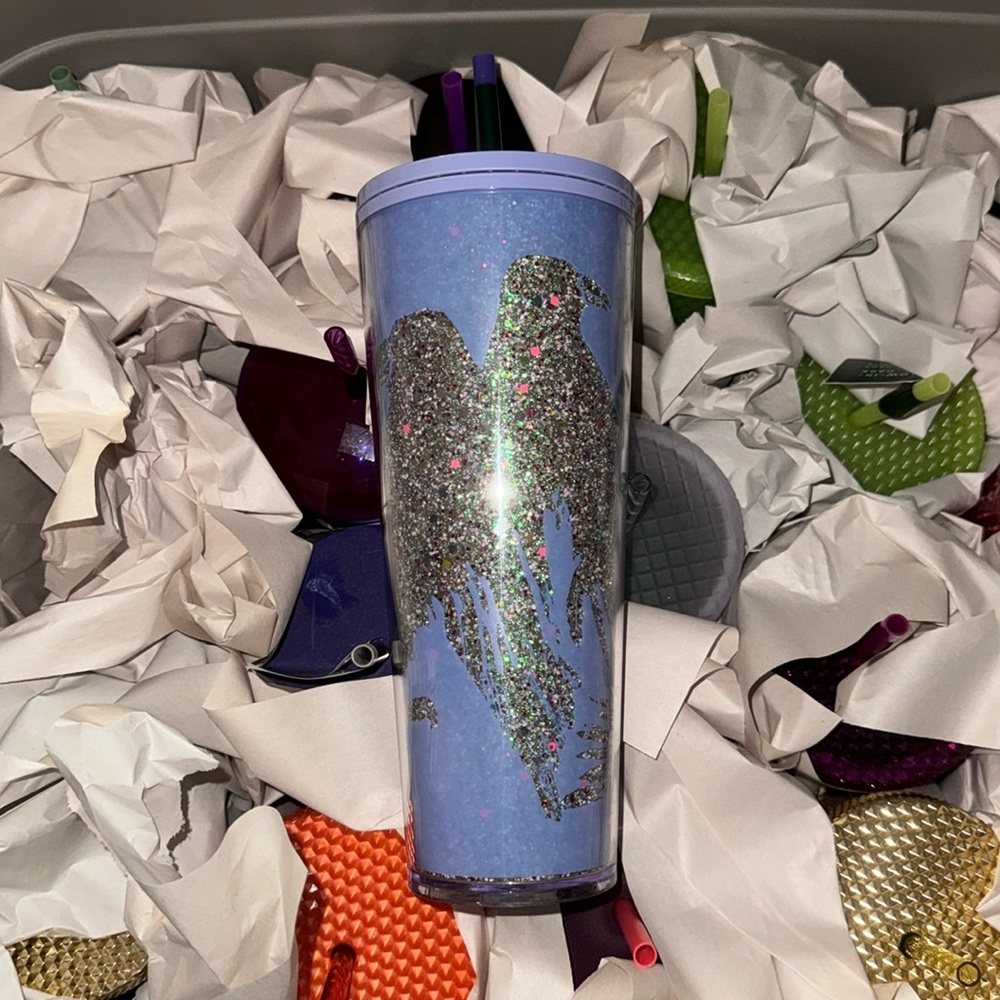 Starbucks Halloween Raven Glitter Glow In The Dark Tumblr